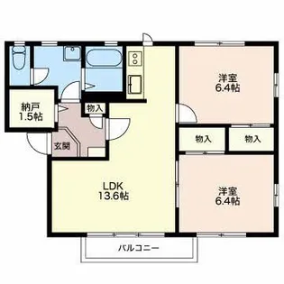 シティ クレスト A【2階】の間取り