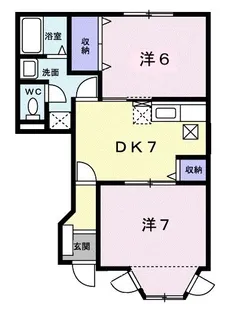 ヴィルヌーブエンドウ【1階】の間取り