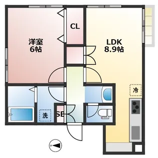 COCOL.POINT【1階】の間取り