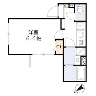 ハピネス元町【4階】の間取り