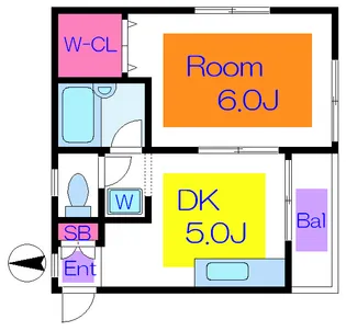 コーポクレイン【1階】の間取り