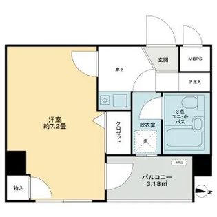 ライオンズマンション北千住第5【3階】の間取り