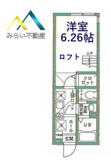 ハーミットクラブハウスル・シェル【2階】の間取り