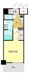 シニア限定 Rakuju Residence 大倉山【4階】の間取り