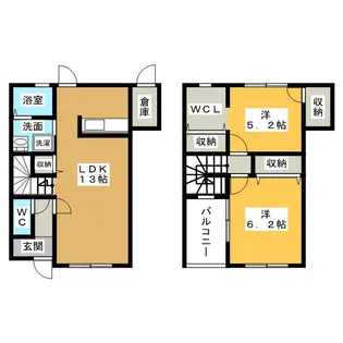 サニーコート赤池【1階】の間取り