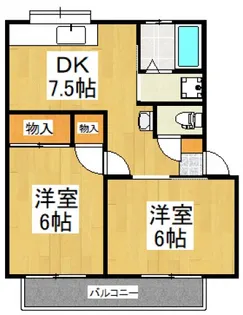 第二グリーンコーポ【1階】の間取り