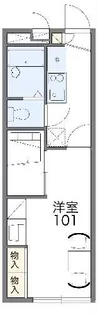 レオパレスクレインベール【2階】の間取り