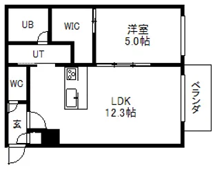 マ・メゾン山鼻【2階】の間取り