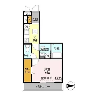 オッツ新鎌ヶ谷【1階】の間取り