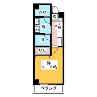 アムール杉栄【3階】の間取り