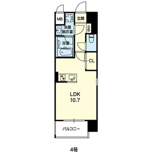 Queensbridge Houses【11階】の間取り