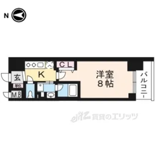 ベラジオ京都梅小路【2階】の間取り