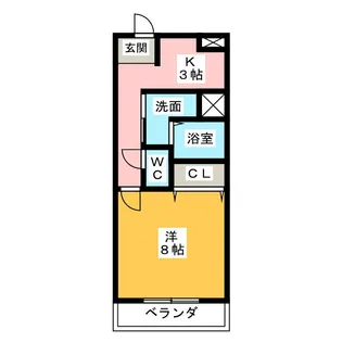 HALF SEVEN 吹上【3階】の間取り