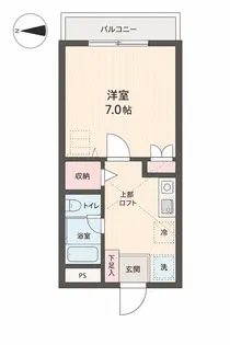 シティパルウエスト【2階】の間取り