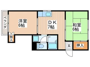 ビューラー一橋A棟【1階】の間取り