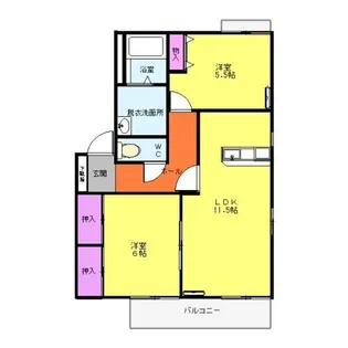 ハピネス21【2階】の間取り