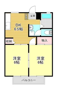 クレールコート【2階】の間取り