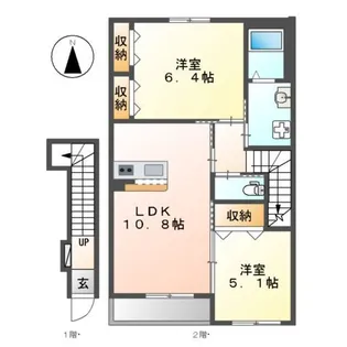 シャンピア【2階】の間取り