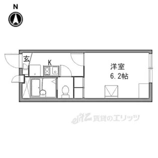 レオパレスヒカリ【1階】の間取り