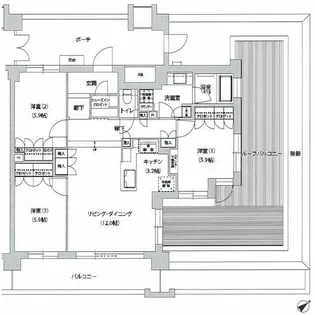 文京グリーンコートテラス【5階】の間取り