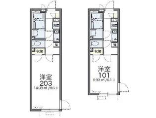 レオネクスト玻璃器【1階】の間取り