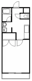 クニヒロマンションD【3階】の間取り