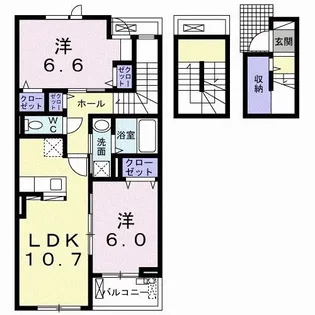 ブローテ II【3階】の間取り