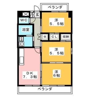 Grand Cha`teau III【4階】の間取り