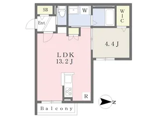 ル・ココン二番館【1階】の間取り