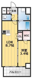 サムティ京橋Clear【13階】の間取り