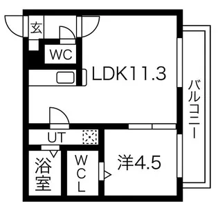 イミュータブル2【3階】の間取り