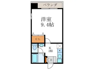 ハウスセゾン今出川河原町【3階】の間取り