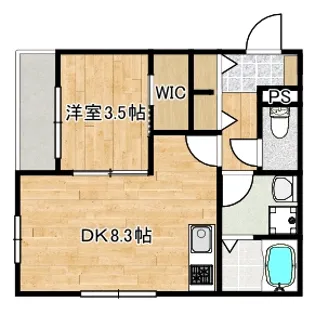 レセーナ【1階】の間取り