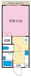 ジョイフルスズキ【1階】の間取り