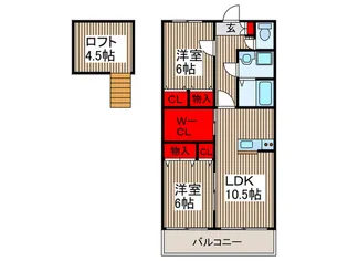 コニファーガーデン所沢【3階】の間取り