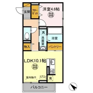 アルバ B【2階】の間取り