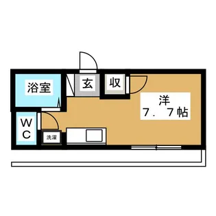 スカイハイム【1階】の間取り