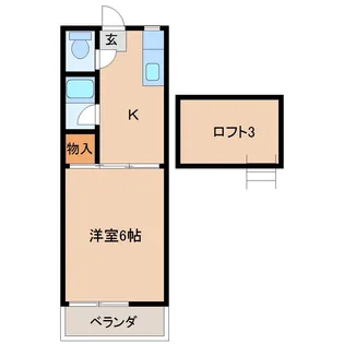 メゾンとびかた【2階】の間取り