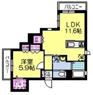 ユアスペース青戸【4階】の間取り