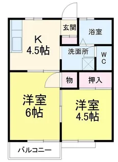 サンハイツ【2階】の間取り