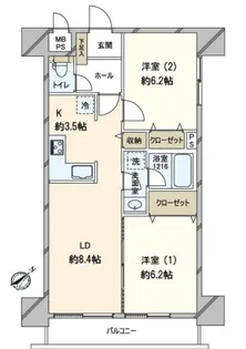 ソネット上池袋【12階】の間取り