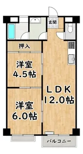 リバーサイド新淀ハイツ【5階】の間取り