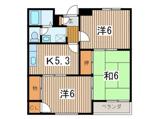 コクフホ-ムズI【2階】の間取り