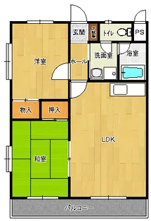 リバーハイツ三番館【3階】の間取り