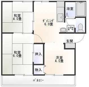 サンハイツ【2階】の間取り