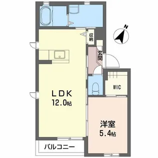 ラ・パルテール辰巳 壱番館【2階】の間取り