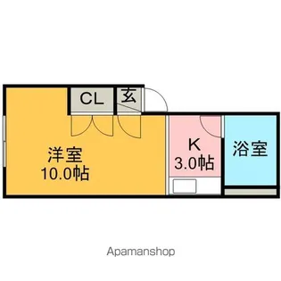 フラワーリバーII【1階】の間取り