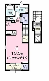 エテルノ Y A【2階】の間取り