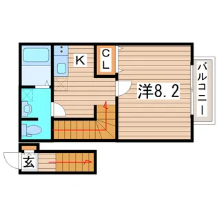 エムケミアII【2階】の間取り