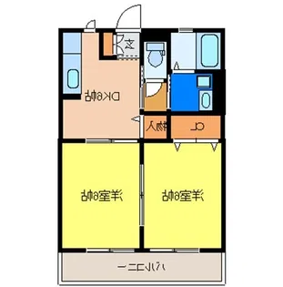 スカイハイツ【1階】の間取り